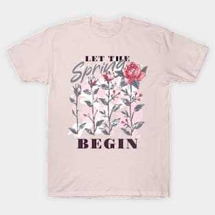 Spring rose garden nature T-Shirt